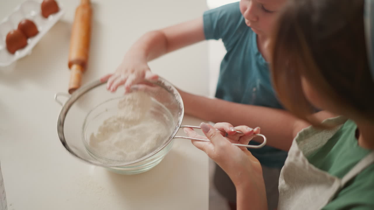 Mother and Child Baking Together