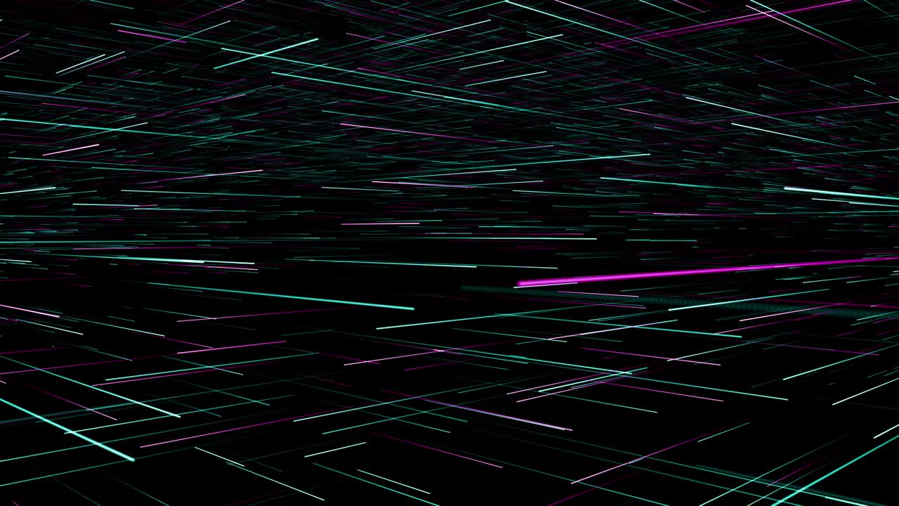 Particelle verdi e rosa per titoli di trailer di giochi ed eventi, sfondo cinematografico per palcoscenici di concerti in loop.