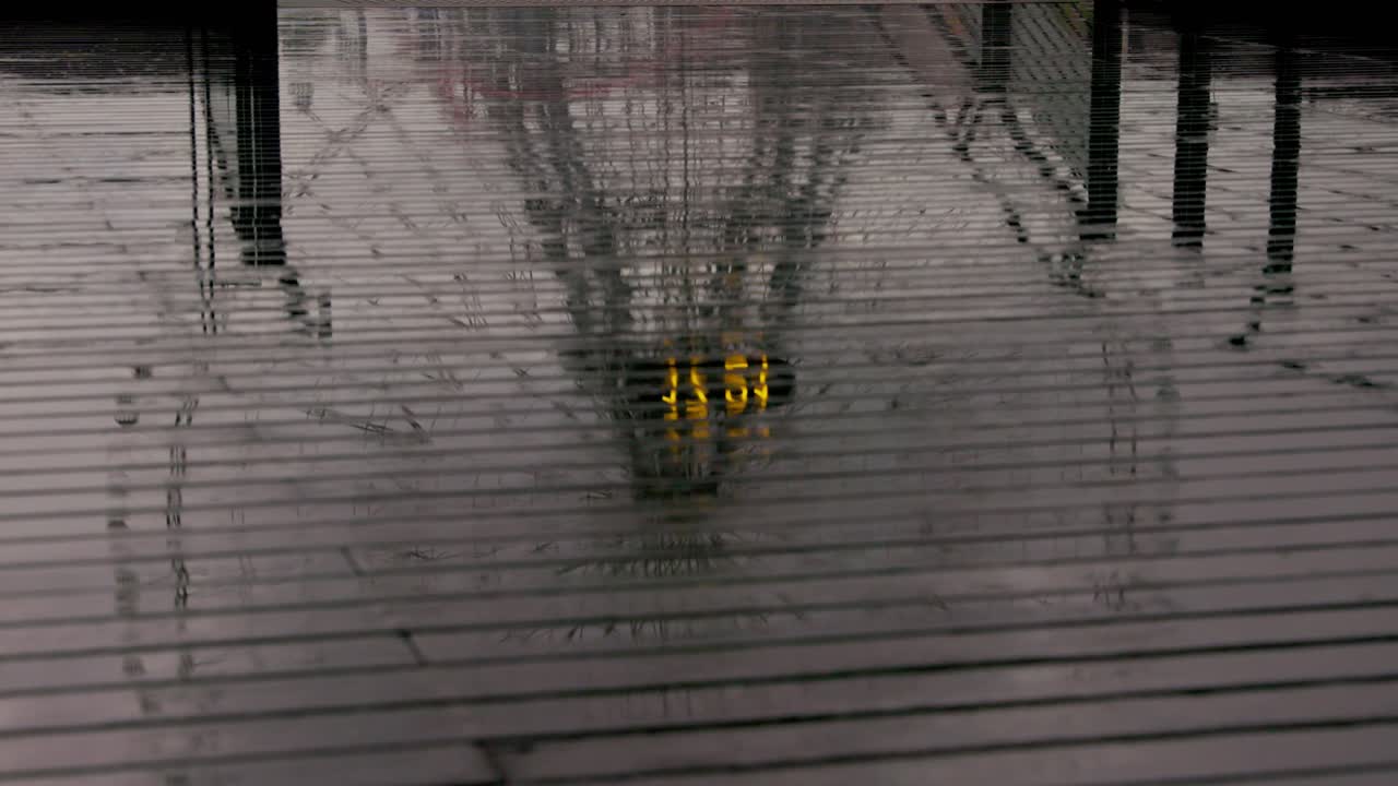 The rainy day in Yokohama