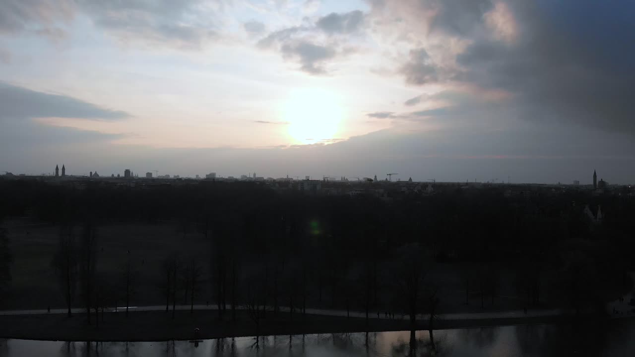 뮌헨 kleinhesseloher 호수 fotage