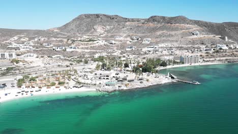 tranquil beach scene at playa caymancito in la paz, baja california sur, mexico