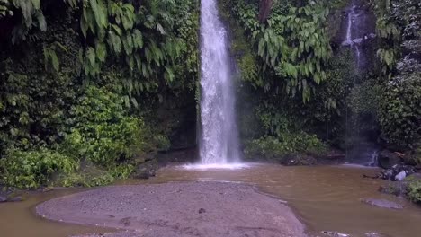 Waterfall-way-of-life,-Untouched-jungle