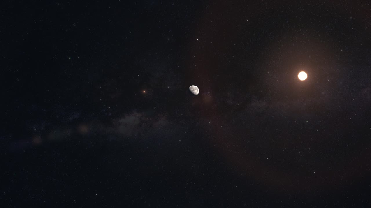 Leaving Earth Orbit Passing The Moon and Arriving at Mars The Red Planet
