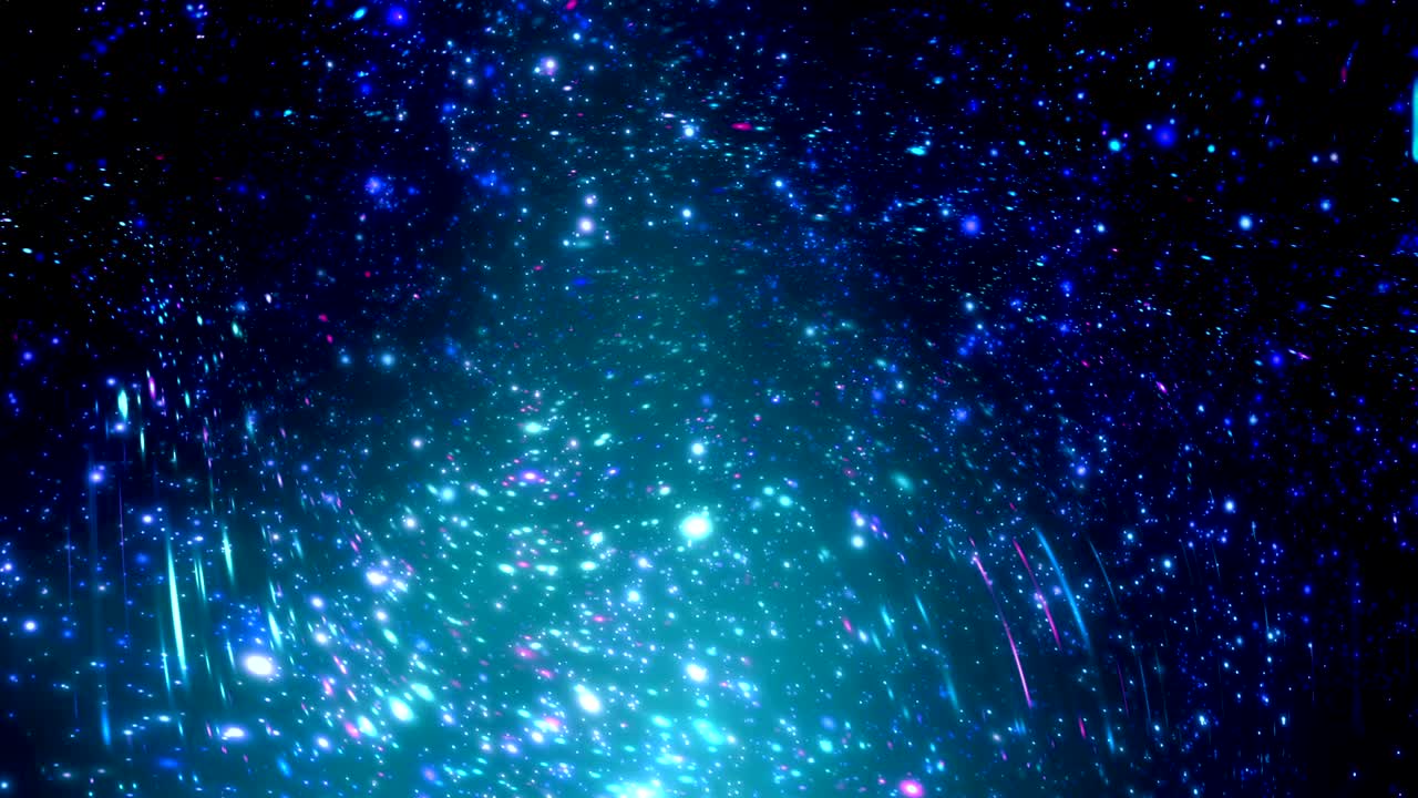 цветные светящиеся частицы фоновой петли