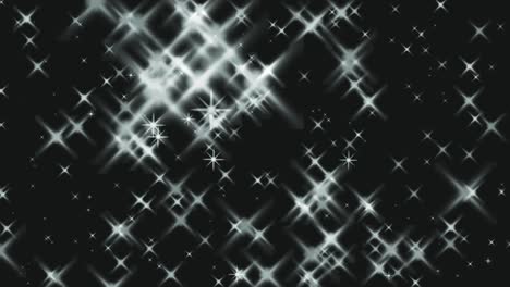 animación de partículas de estrellas brillantes gráficos de movimiento