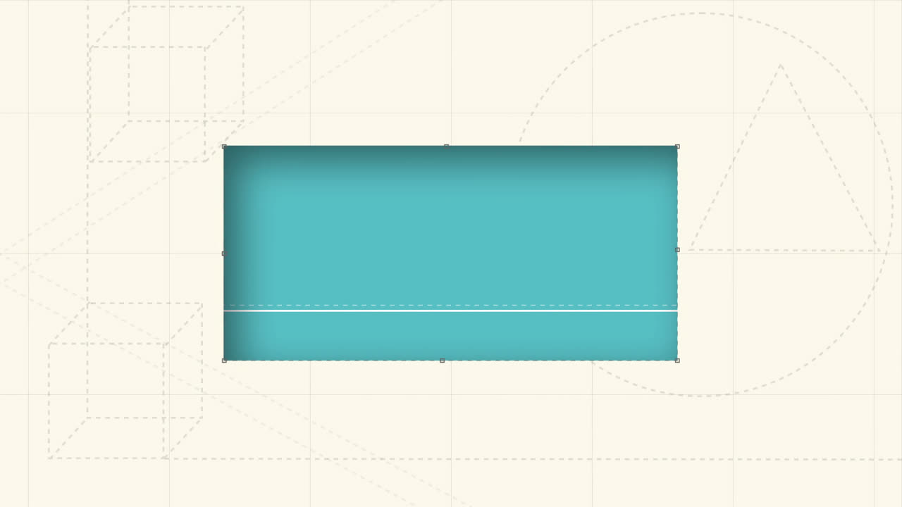 video generado digitalmente del rectángulo de dibujo de la pluma