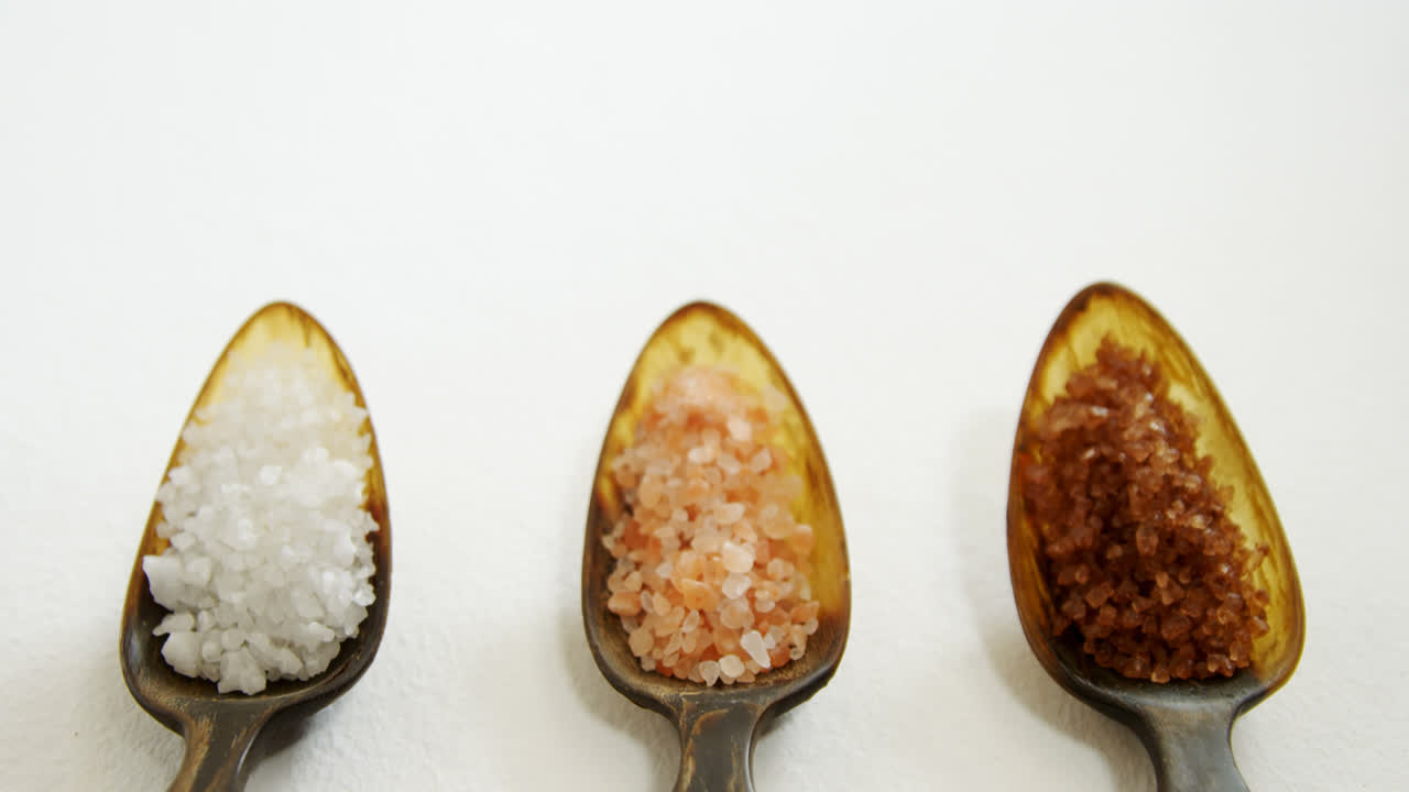 다양한 종류의 바물 소금, 개 4k