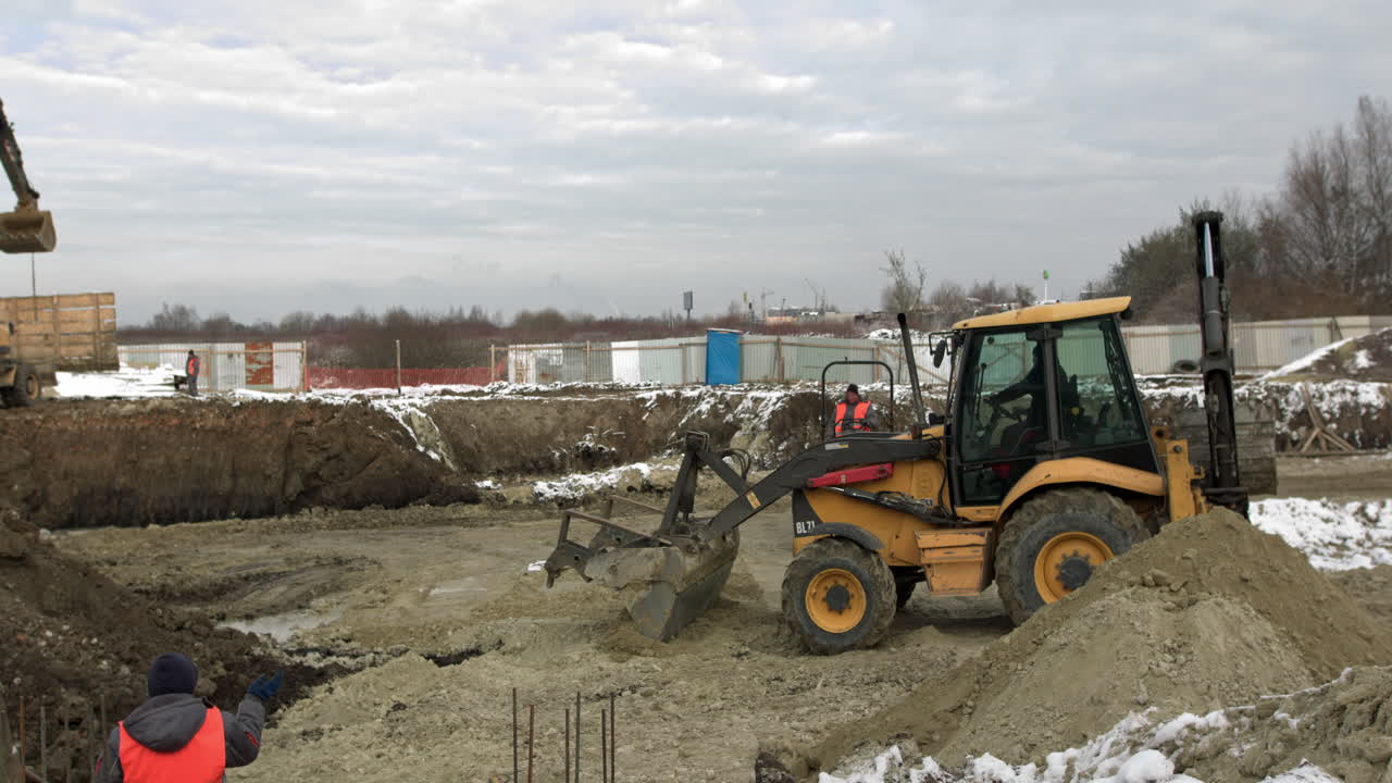 Construction Site in Winter