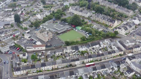 cathedral parish truro cornwall county england aerial