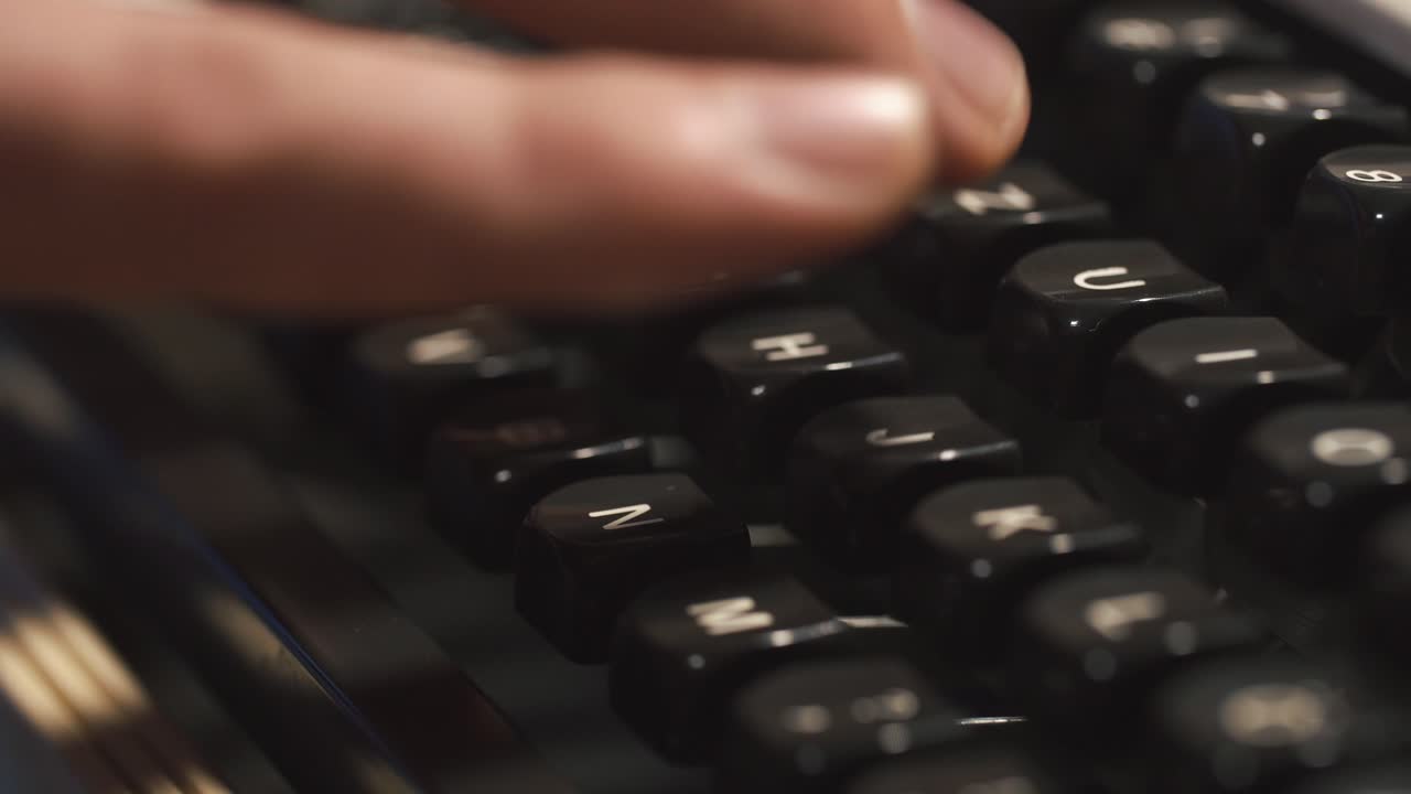 Typing on a Typewriter