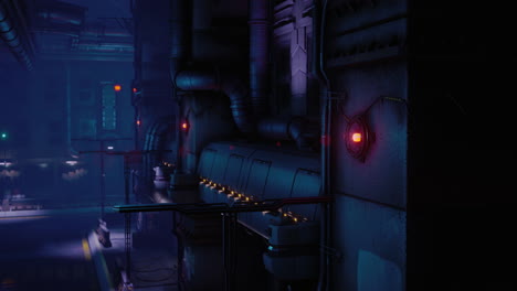 el corredor subterráneo del cyberpunk