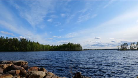 time lapse of lake scenery