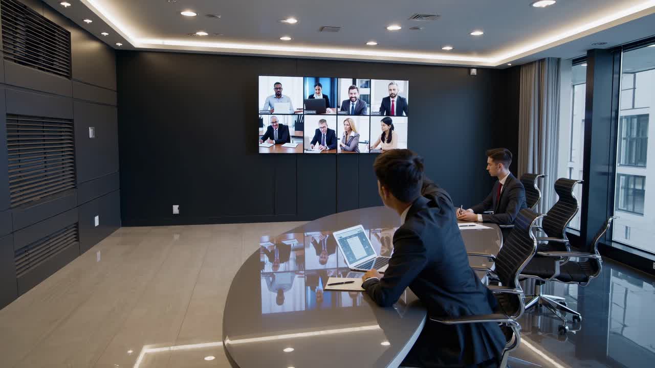 현대적 인 사무실 에서 사업 회의