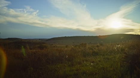 pan to the right slow motion of sun rise in 4k