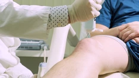 inyección de plasma rico en plaquetas en la rodilla