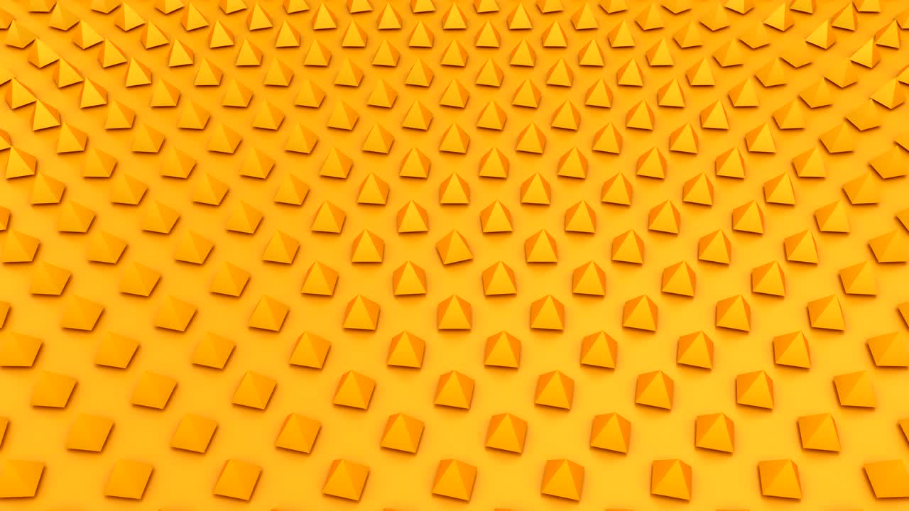 las pirámides giratorias forman una onda