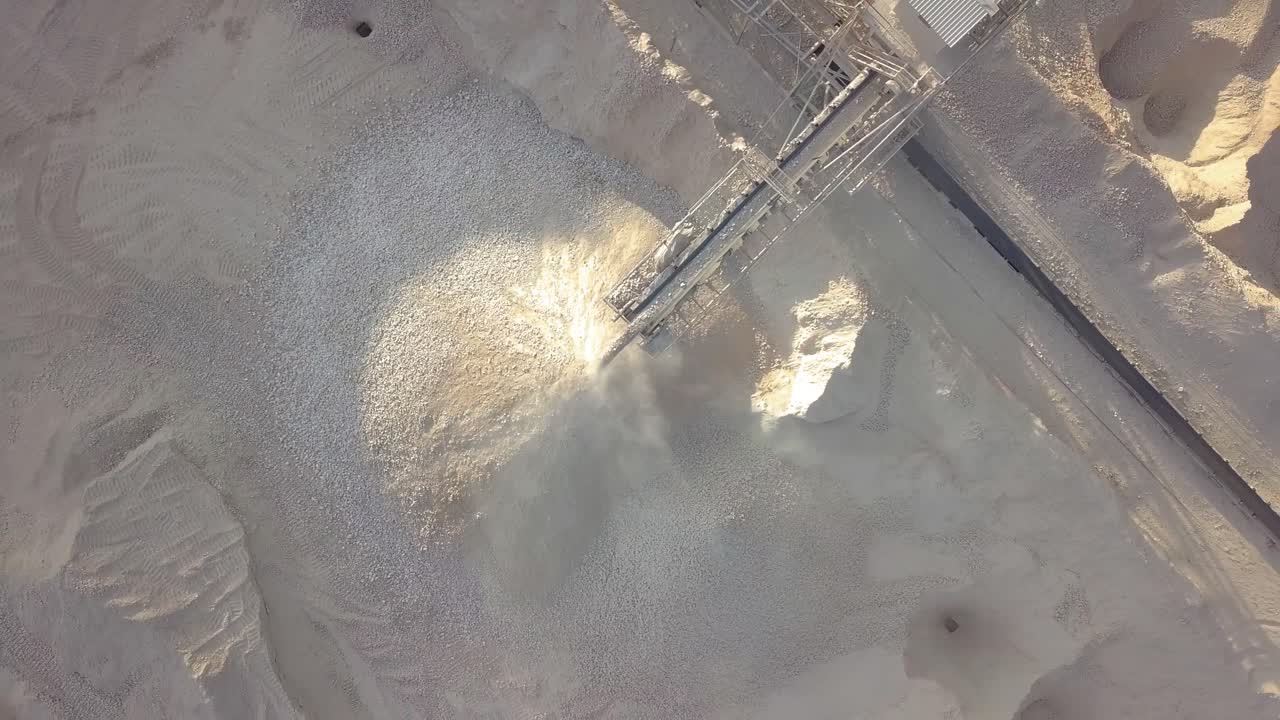 Aerial View of Quarry Mining Operation