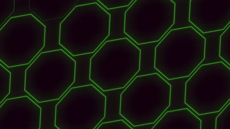 Abstract-neon-and-laser-green-hexagons-pattern