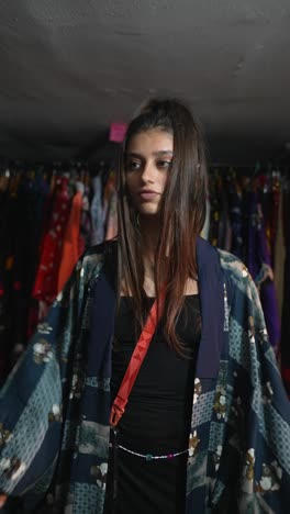 mujer en kimono