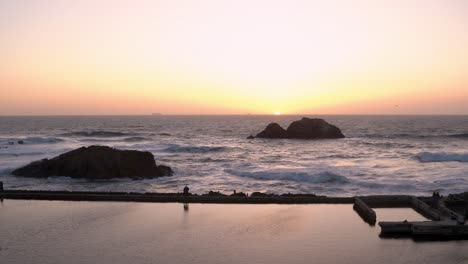 beautiful sunset at land's end