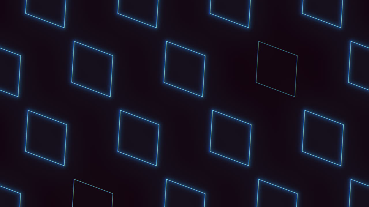 검은 바탕에 파란 사각형 패턴 웹 사이트 또는 앱 배경 디자인