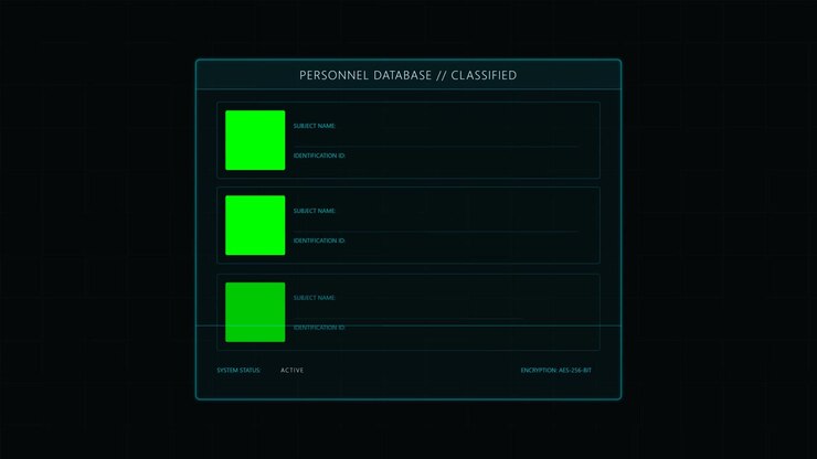 Digital Personnel Database Interface with Classified Information