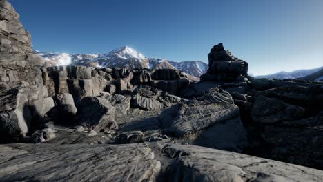 Roca-Y-Piedras-En-Las-Montañas-De-Los-Alpes