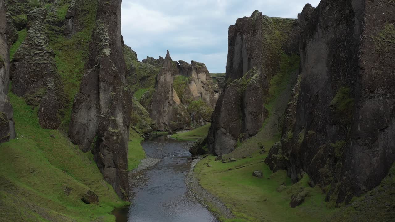 Icelandic Canyon River Landscape