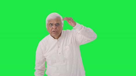 Confused-Indian-old-man-looking-and-finding-someone-Green-screen