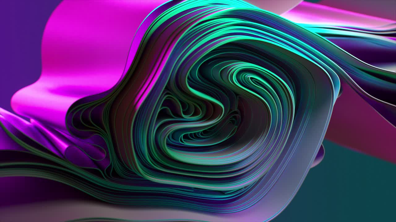 Abstract 3D Rendered Tapestry