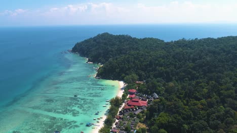 Hermosa-Antena-4k-De-Las-Islas-Perhentian-Tropicales-En-Malasia