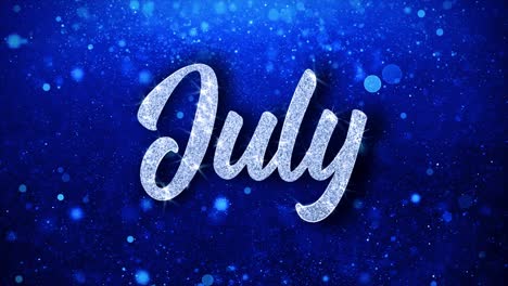 july month sparkle background