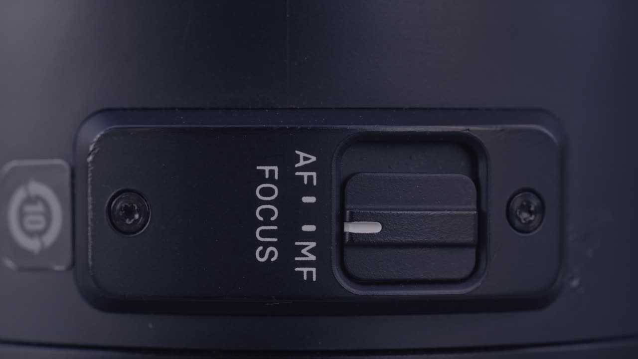 interruptor de enfoque de la lente de la cámara