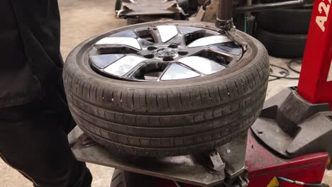 changing a tire