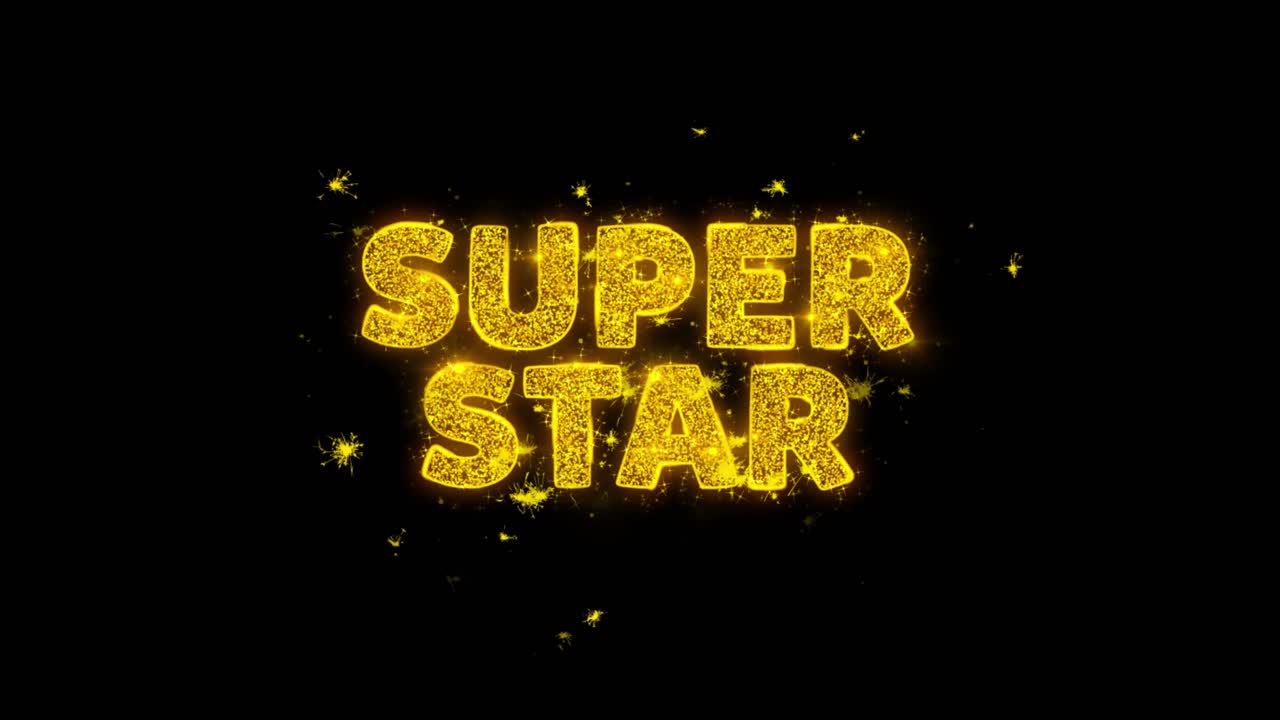 Superstar Sparkling Text Effect