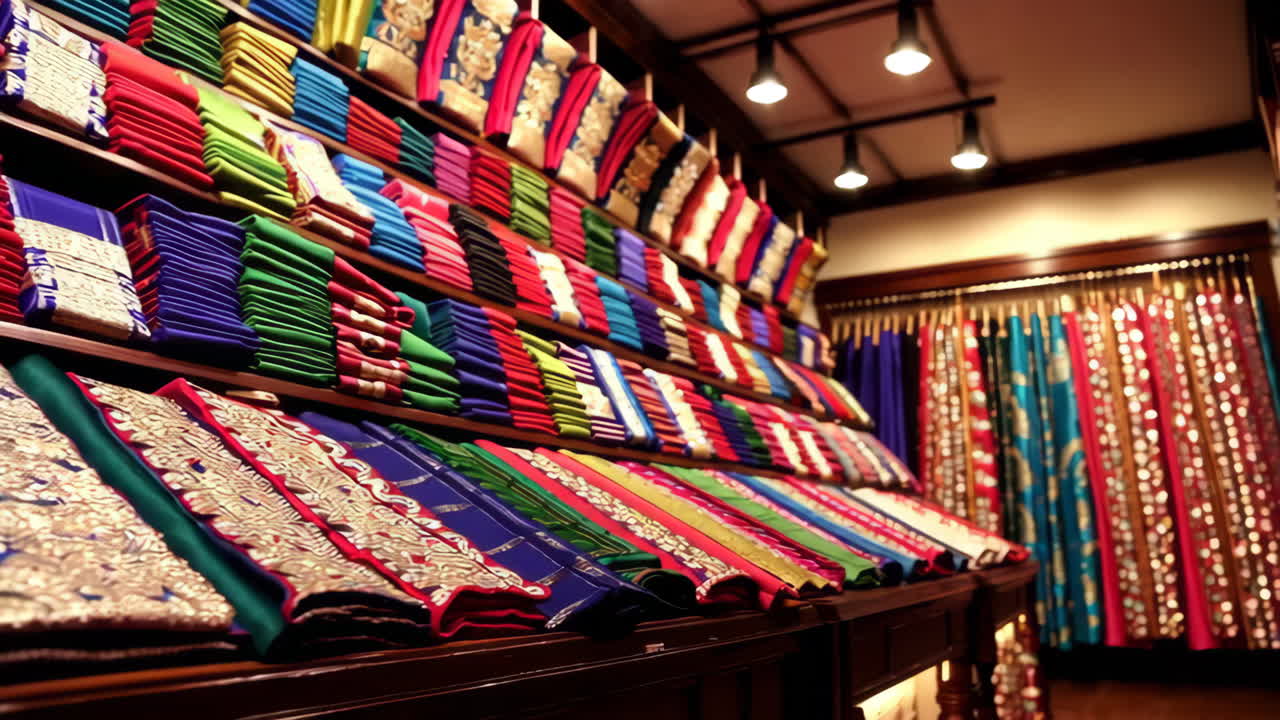 Colorful Traditional Indian Fabrics