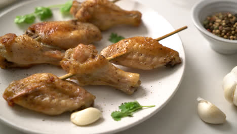 grilled-chicken-wings-barbecue-with-pepper-and-garlic