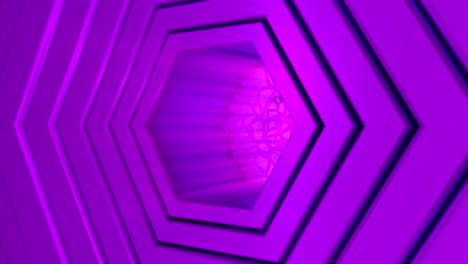 animación 3d de fondo púrpura geométrico abstracto. elemento que se puede hacer un bucle.