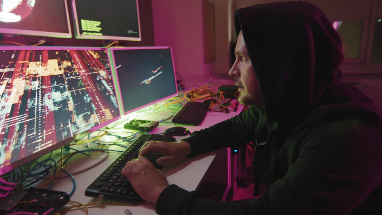 Man Hacking Secret Files