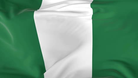 waving  looped flag as  background nigeria