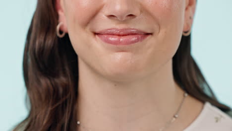 woman, teeth and healthcare closeup