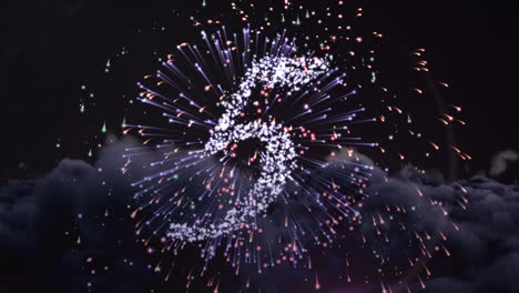 video animado de fuegos artificiales