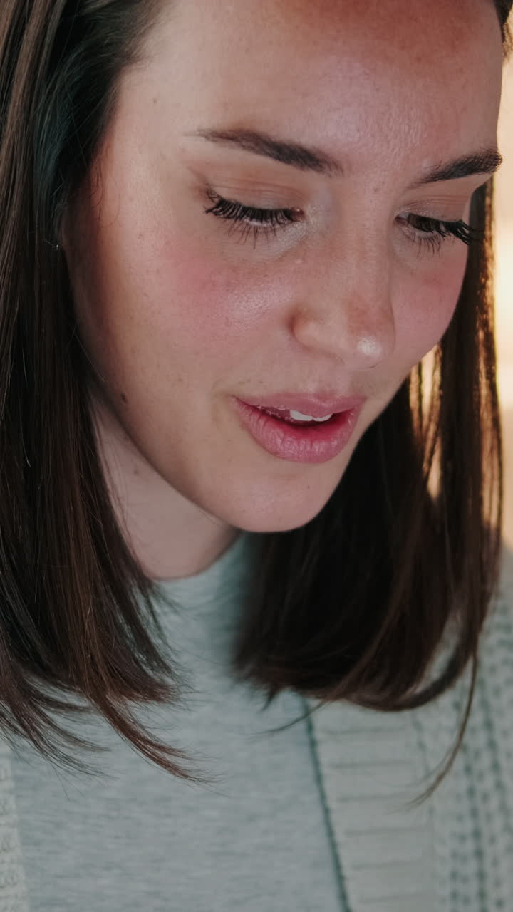 Close-up portrait of a woman