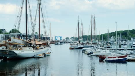 camden maine harbor filled with boats