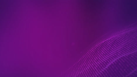 animation of glowing pink undulating network of particles on dark purple background