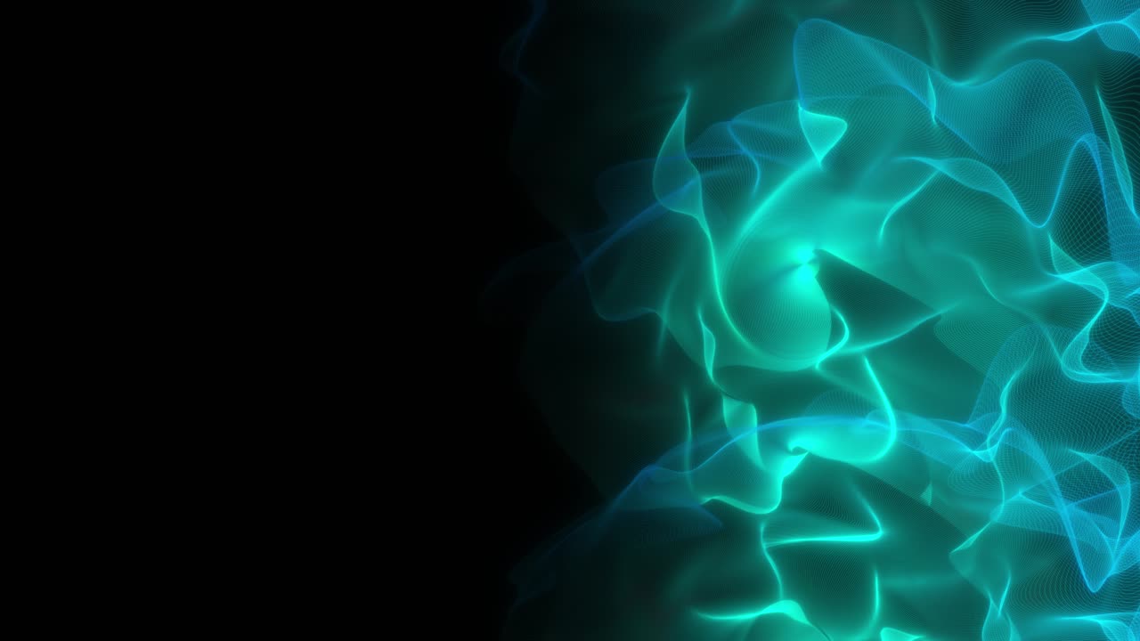 Seamless Loop: Abstract Digital Particle Wave and Lights Background for Cyber and Technology
