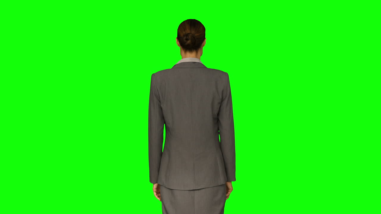 서 있는 사업가 의 뒷면