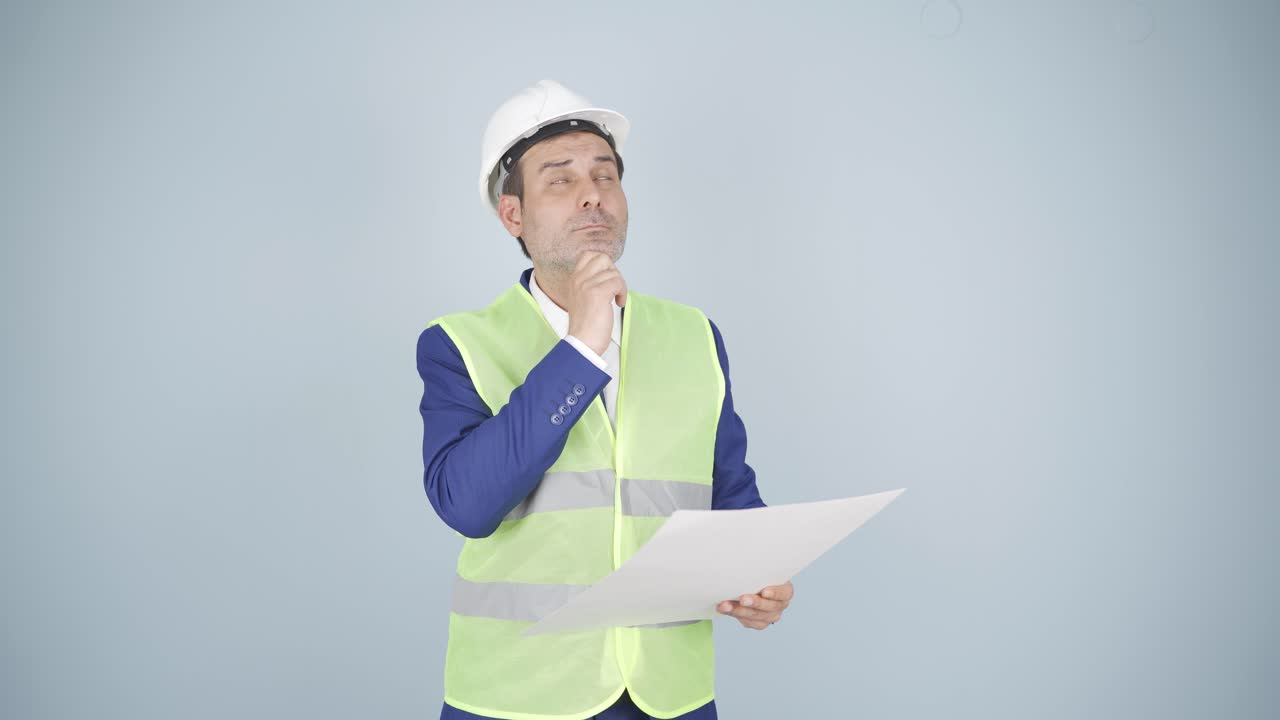 el ingeniero que observa la construcción es considerado.