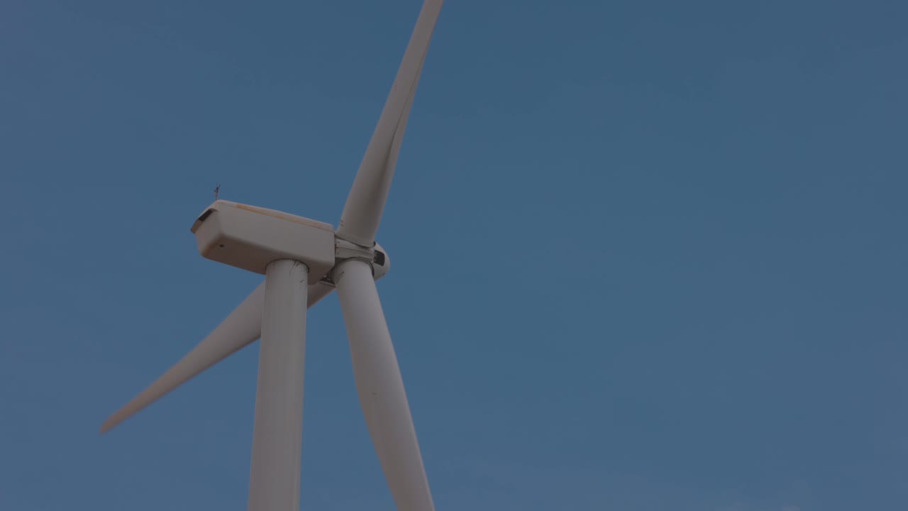 터빈이 회전하는 근접 촬영