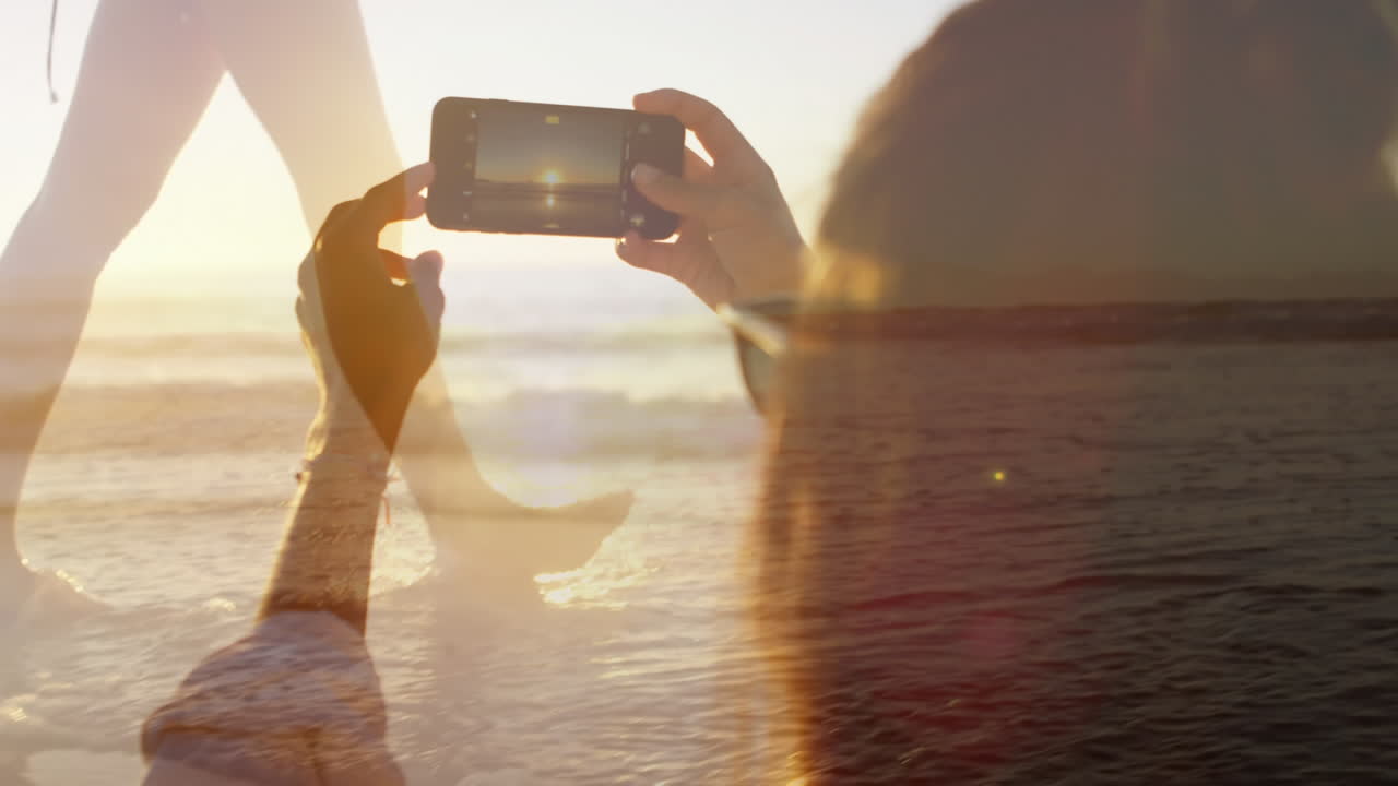 해변에 있는 여자